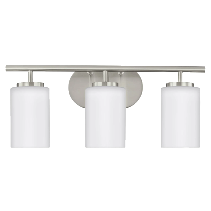 3 Light 20" Wide Bathroom Vanity Light - Brushed Nickel