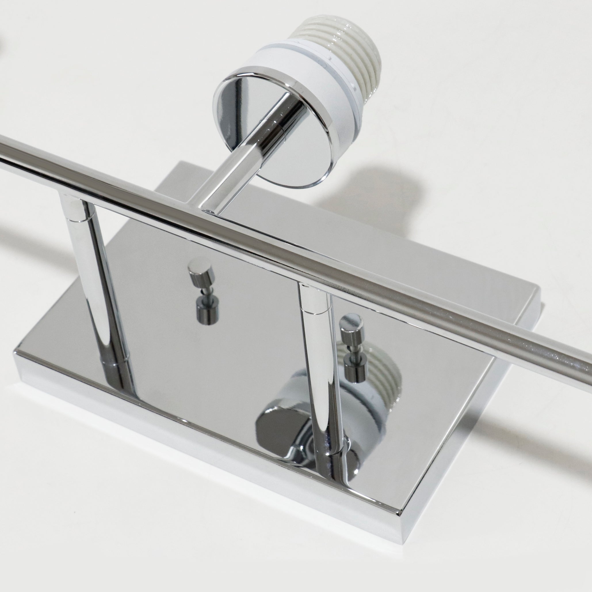 3 Light 20" Curved Bathroom Vanity Light - Chrome