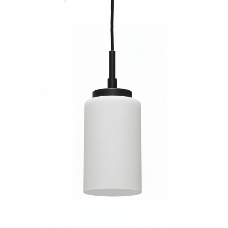 Cylinder Shade, 4x6" Pendant Light, Black