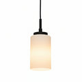Cylinder Shade, 4x6" Pendant Light, Black
