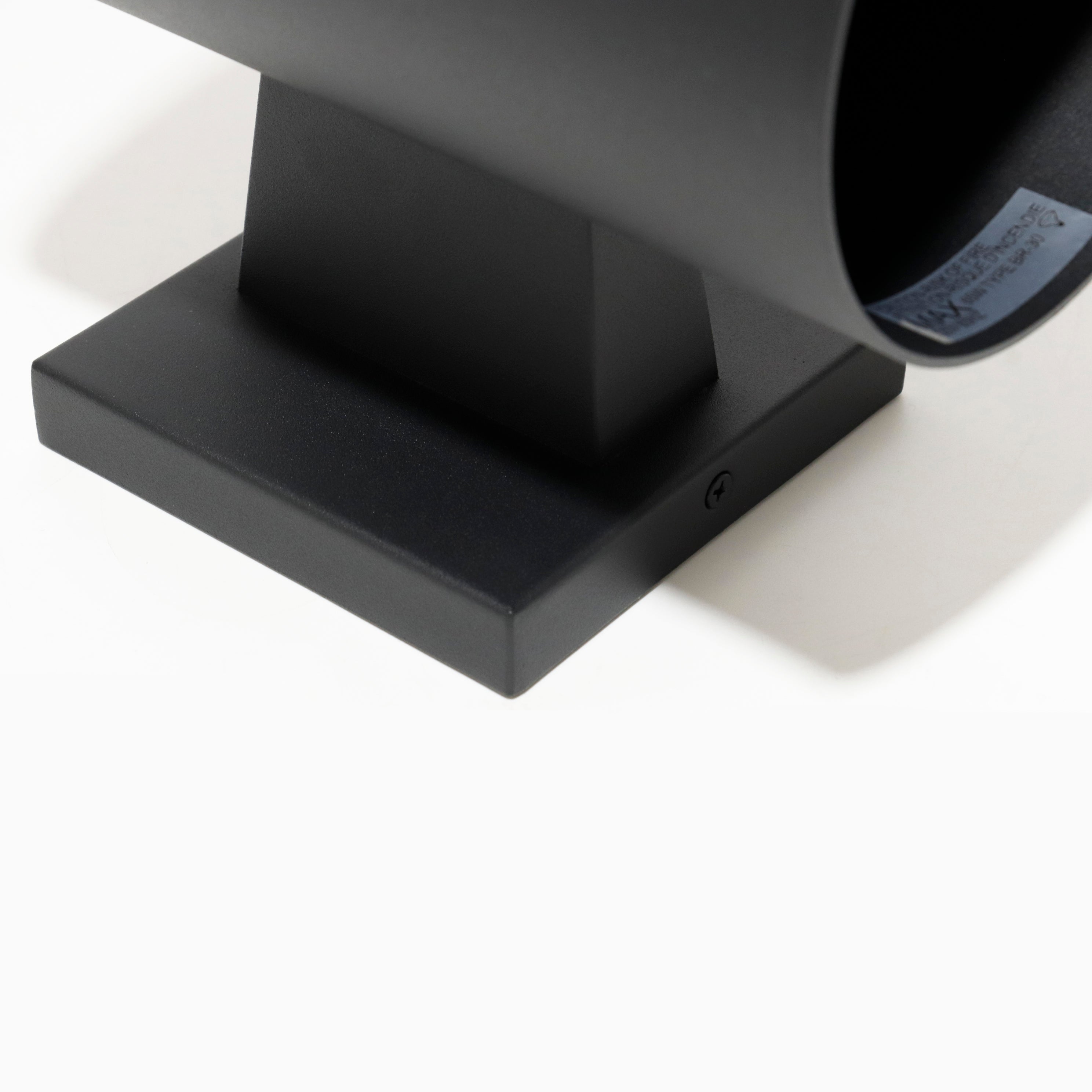 Cylinder Outdoor Wall Sconce, 5 inch Diameter, Black