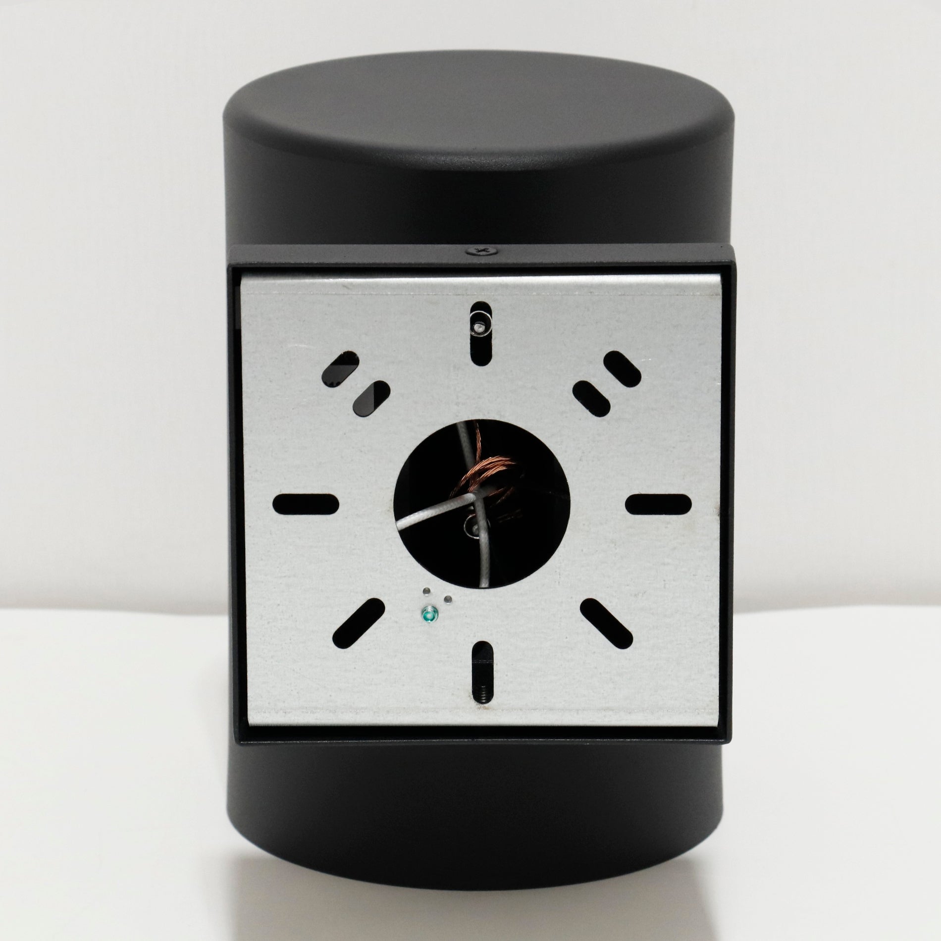 Cylinder Outdoor Wall Sconce, 5 inch Diameter, Black