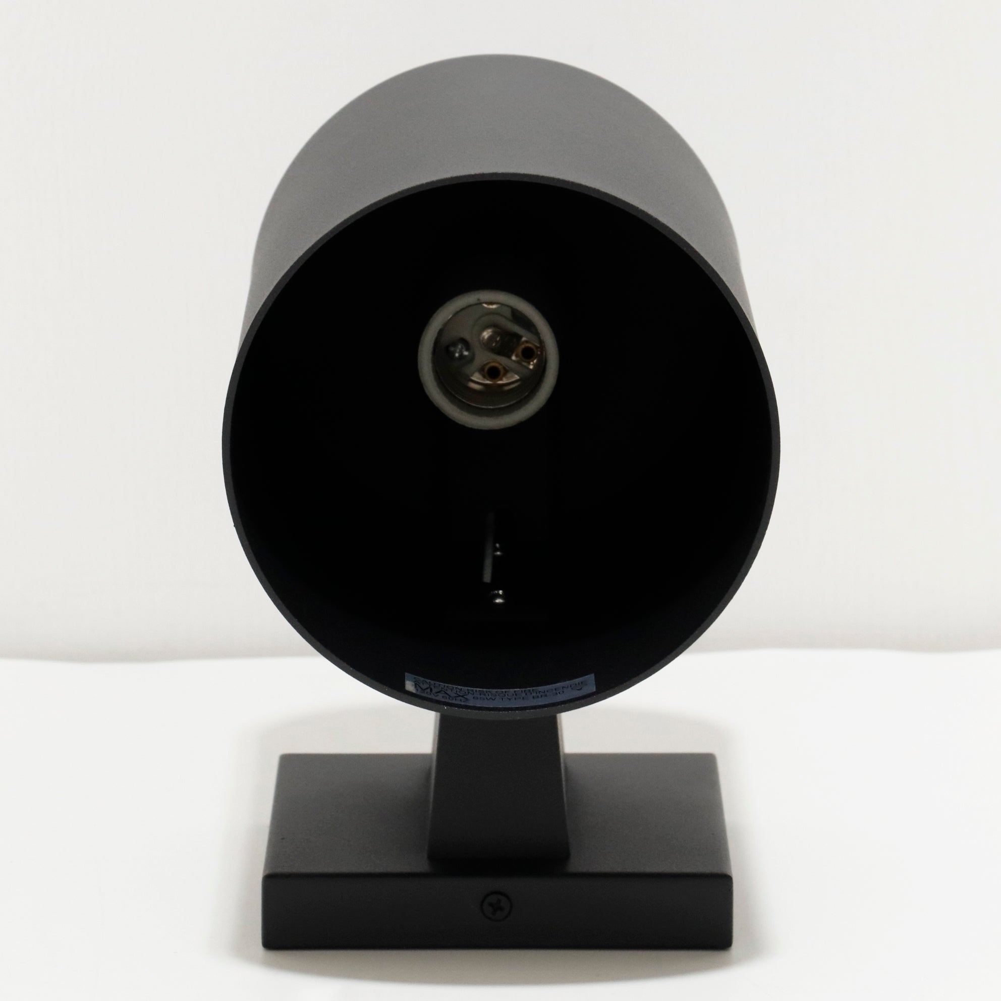 Cylinder Outdoor Wall Sconce, 5 inch Diameter, Black